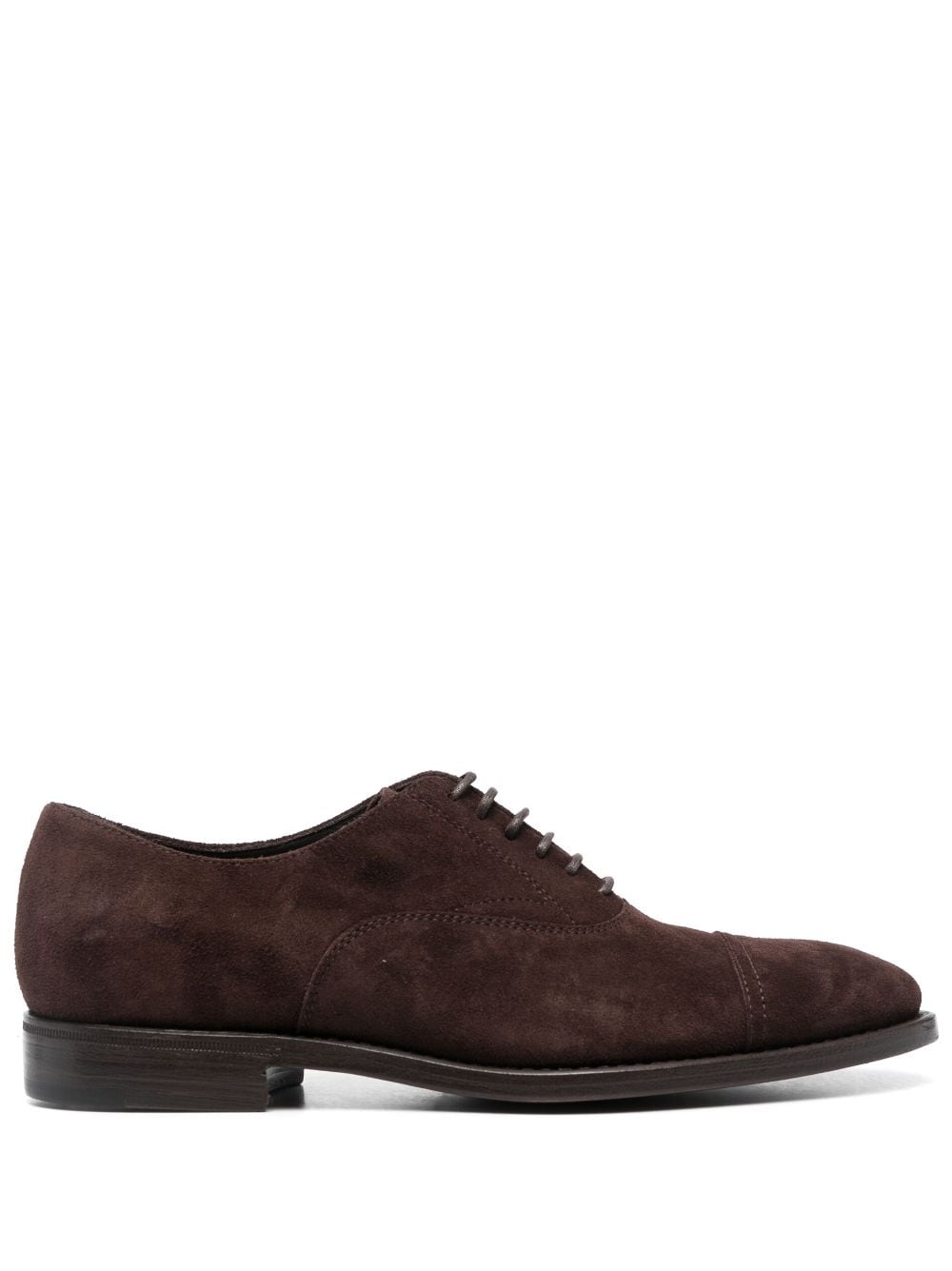 Henderson Baracco almond-toe suede oxford shoes - Brown von Henderson Baracco