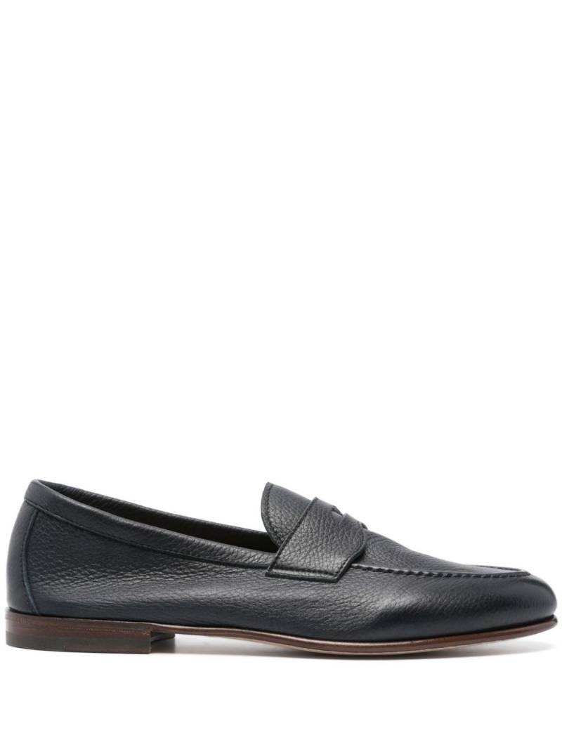 Henderson Baracco penny-slot leather loafers - Blue von Henderson Baracco