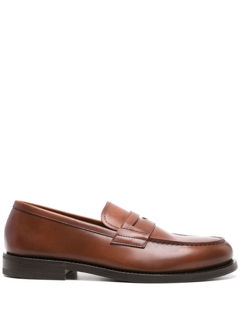 Henderson Baracco penny-slot leather loafers - Brown von Henderson Baracco