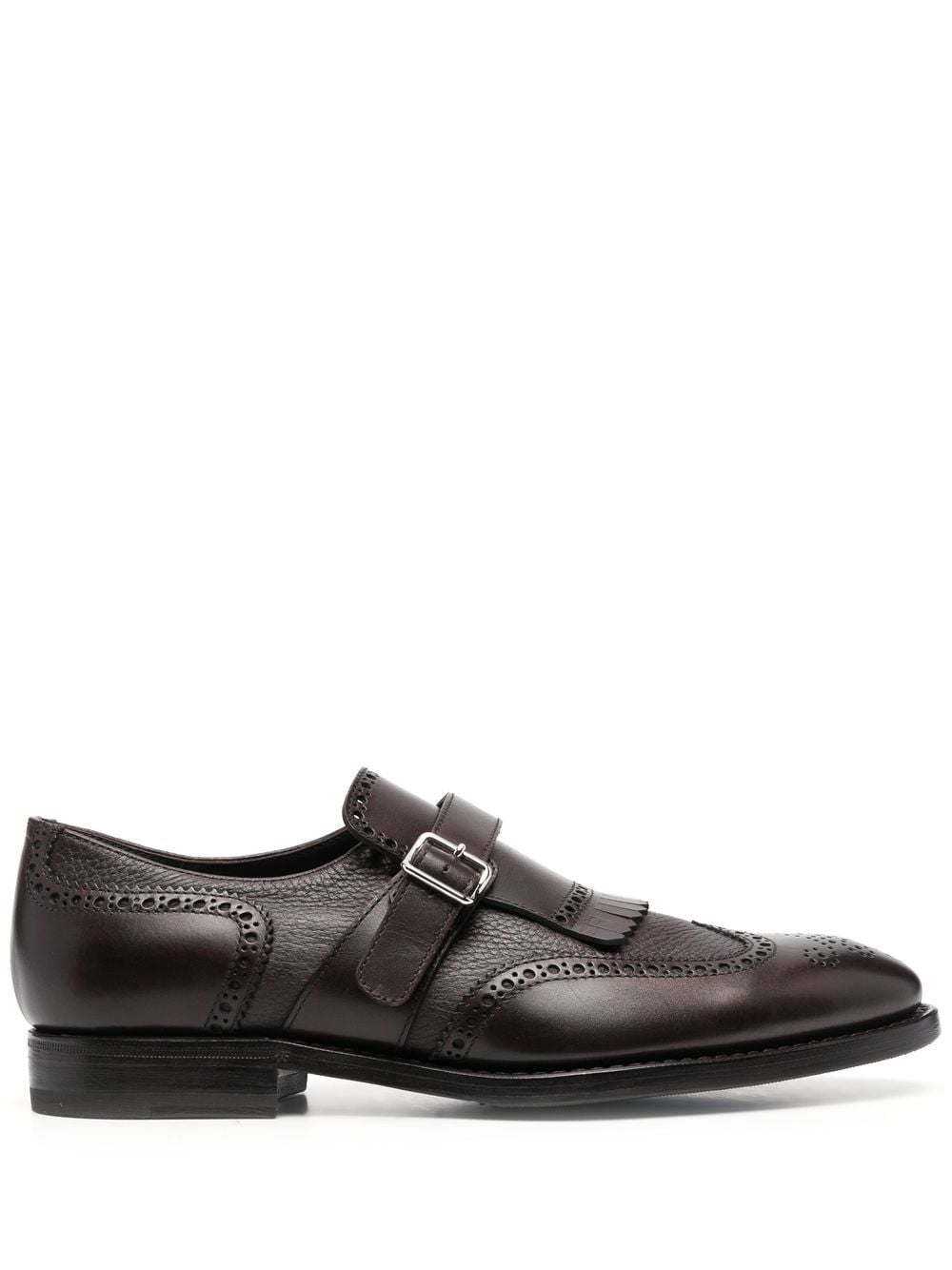 Henderson Baracco perforated buckled monk shoes - Brown von Henderson Baracco