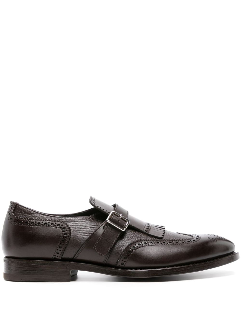 Henderson Baracco perforated-detailing leather monk shoes - Brown von Henderson Baracco