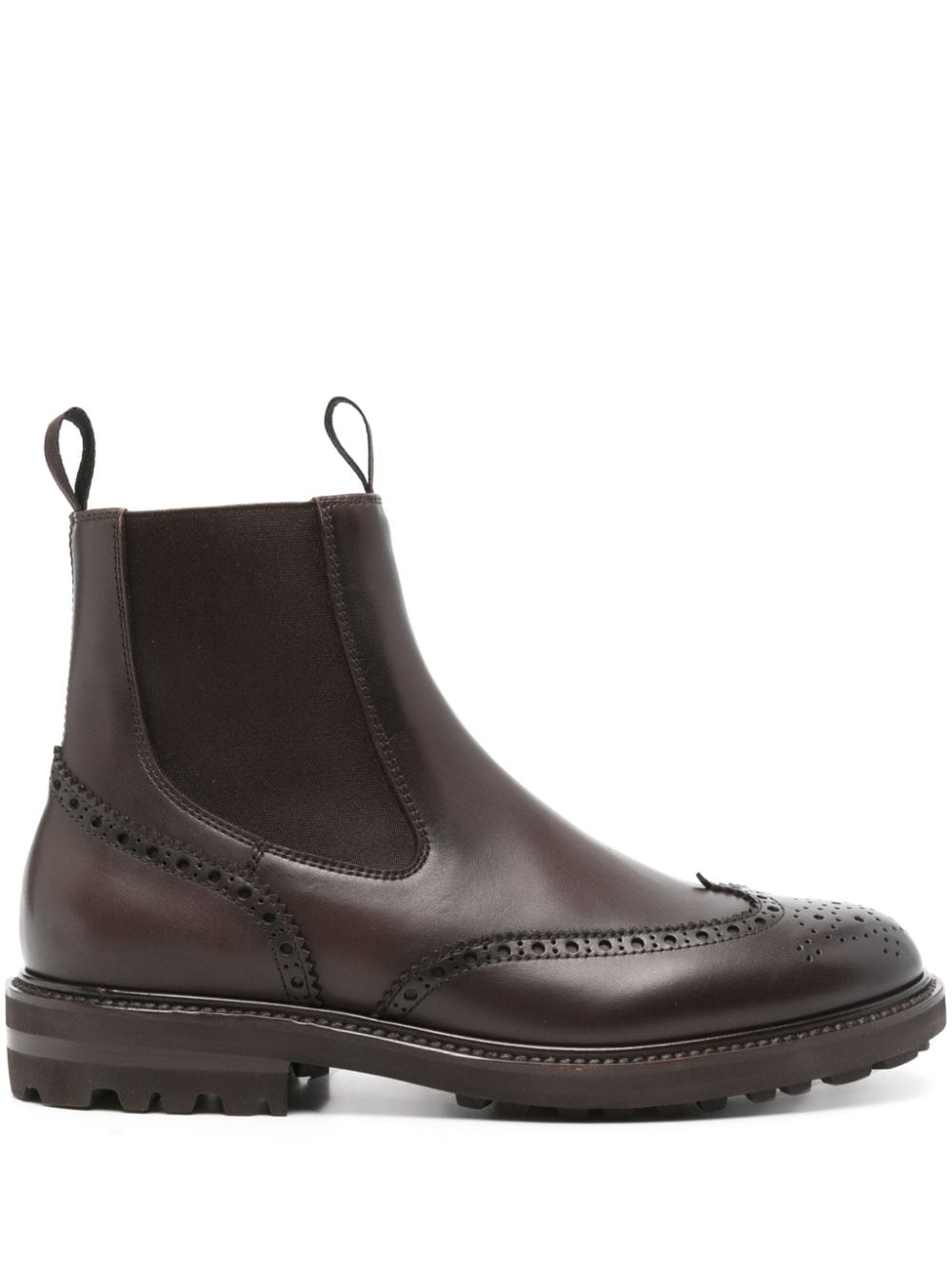 Henderson Baracco perforating detailed boots - Brown von Henderson Baracco