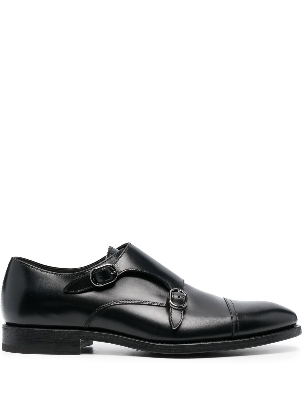 Henderson Baracco side-buckle leather monk shoes - Black von Henderson Baracco