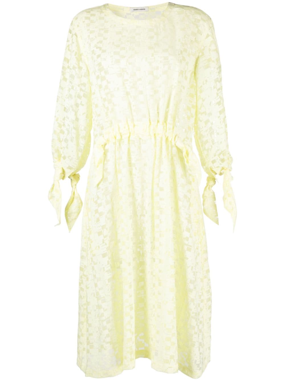 Henrik Vibskov Bulk jacquard midi dress - Yellow von Henrik Vibskov