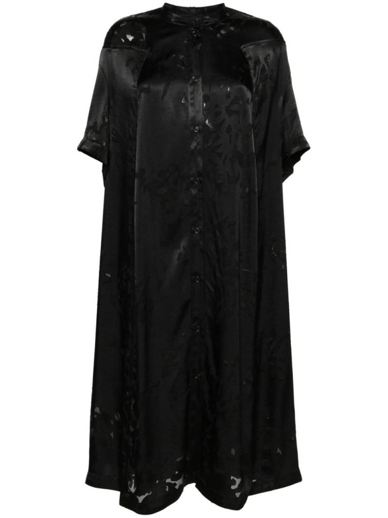 Henrik Vibskov Bulkhead satin midi dress - Black von Henrik Vibskov