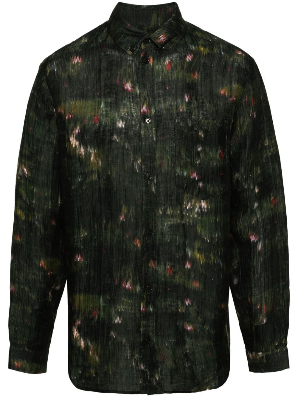 Henrik Vibskov Cast abstract pattern-print shirt - Green von Henrik Vibskov