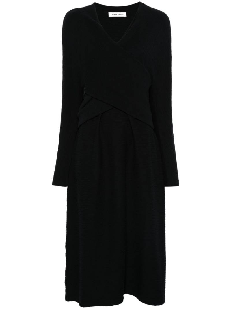 Henrik Vibskov Cross midi dress - Black von Henrik Vibskov