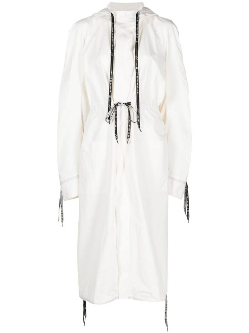 Henrik Vibskov Delivery hooded maxi coat - White von Henrik Vibskov