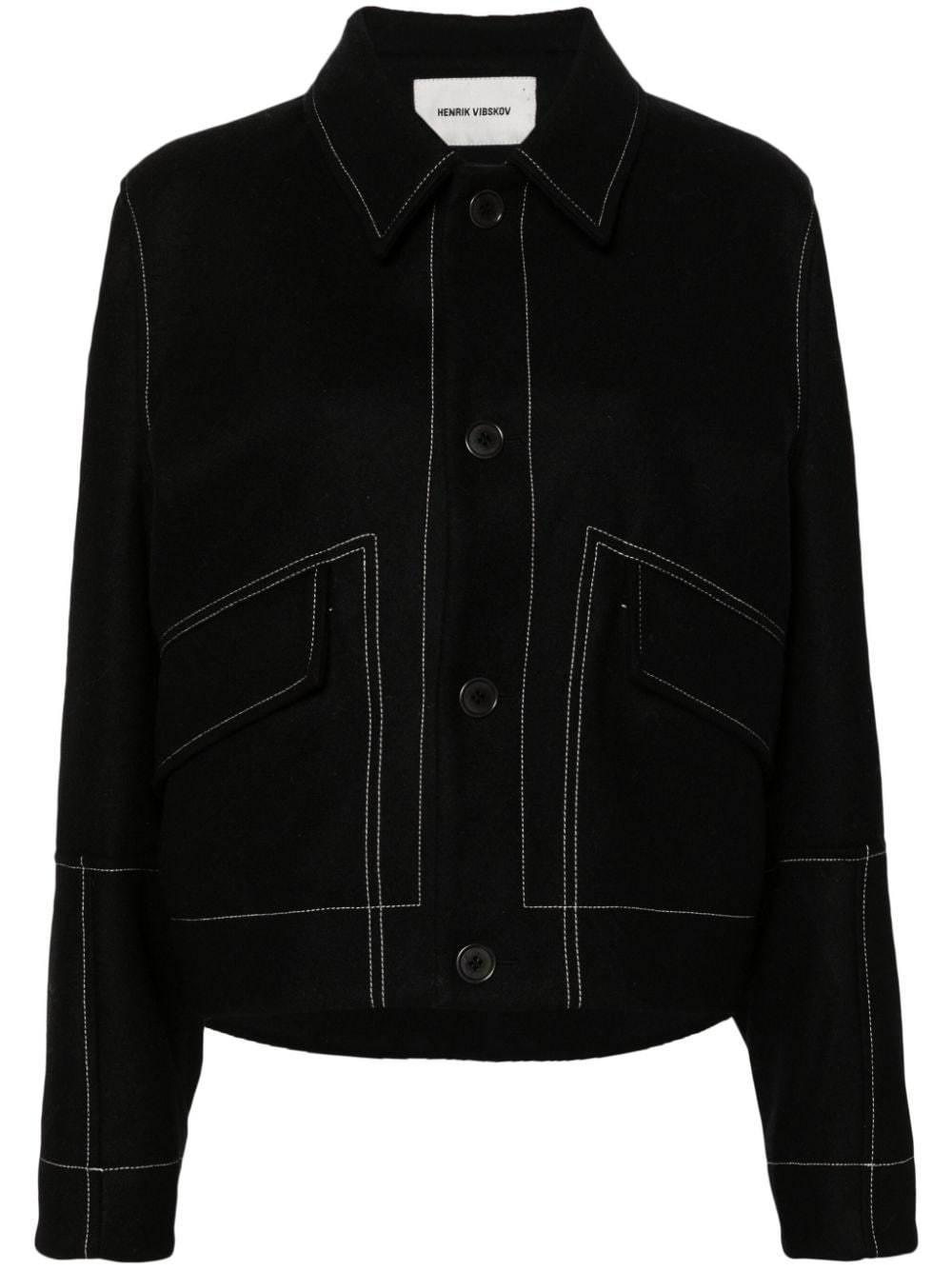 Henrik Vibskov Dusk felted wool jacket - Black von Henrik Vibskov