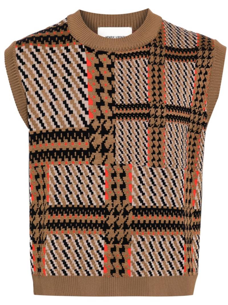 Henrik Vibskov Dusk vest - Brown von Henrik Vibskov