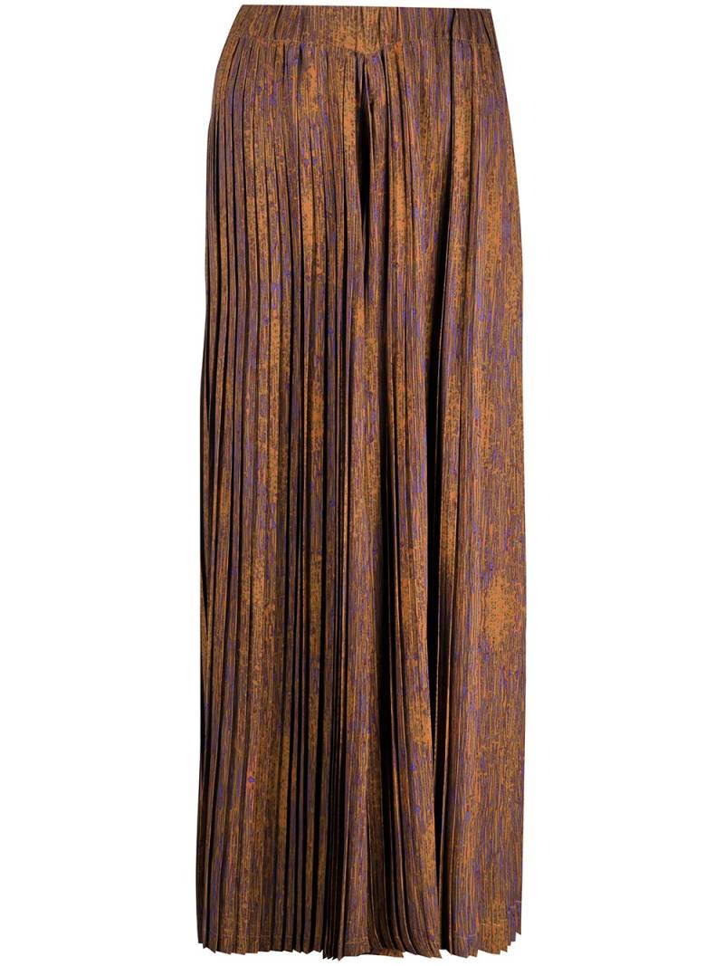 Henrik Vibskov Jelly plisse palazzo trousers - Brown von Henrik Vibskov