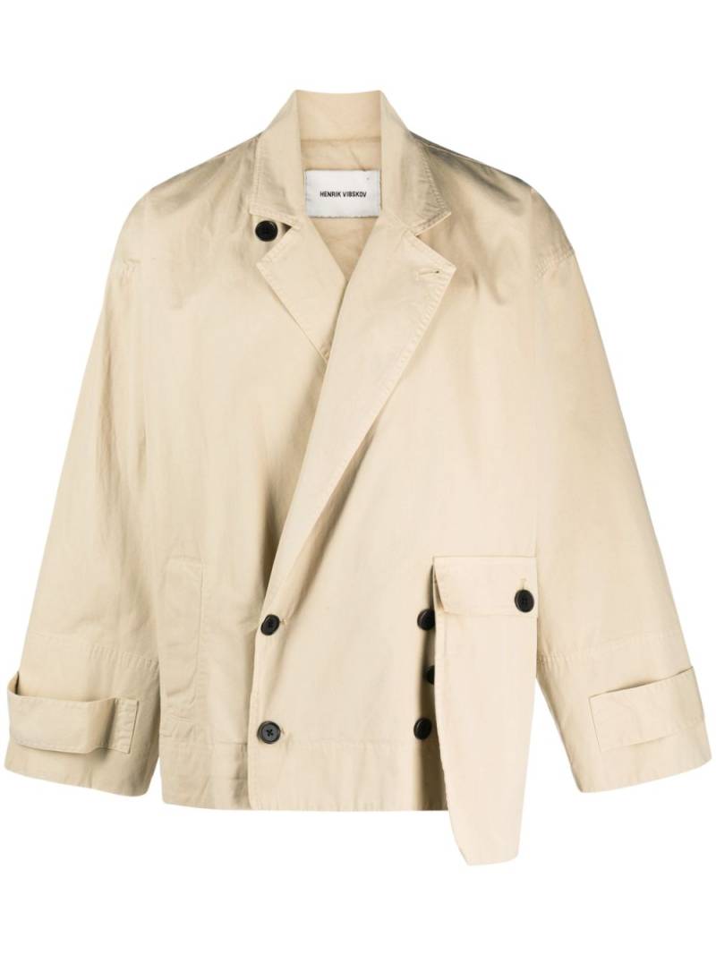 Henrik Vibskov Notice double-breasted jacket - Neutrals von Henrik Vibskov