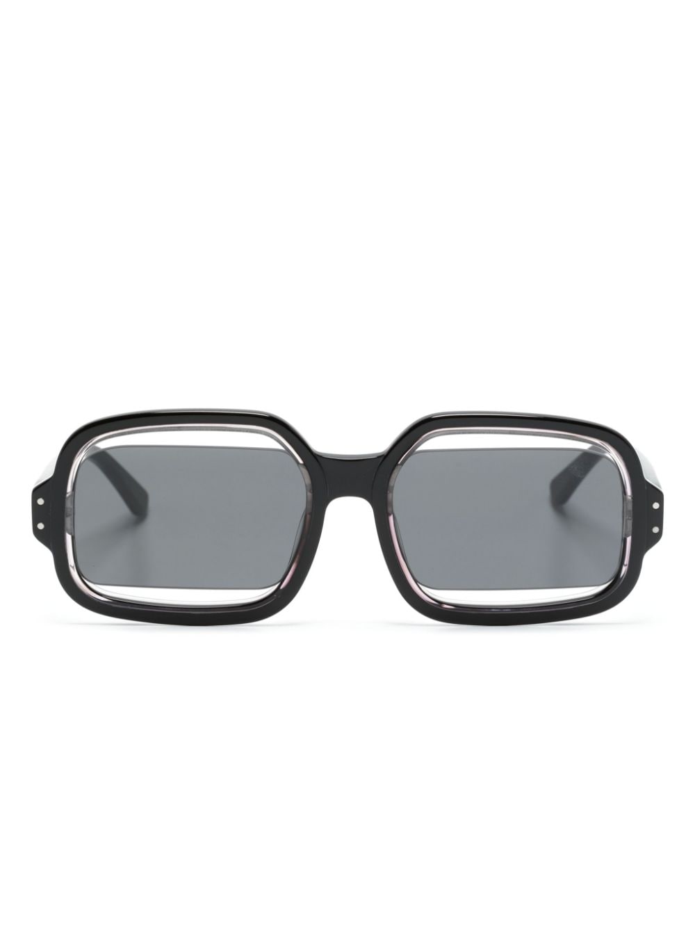 Henrik Vibskov Olga rectangle-frame sunglasses - Black von Henrik Vibskov