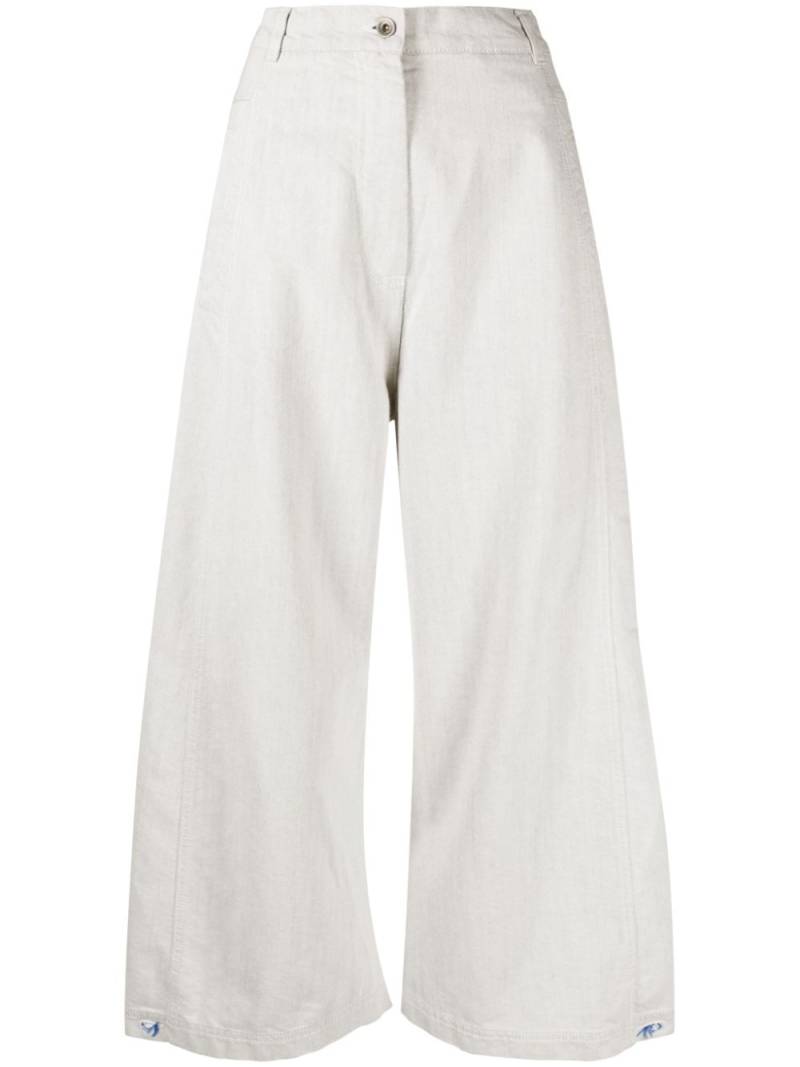 Henrik Vibskov Post high-rise wide-leg jeans - White von Henrik Vibskov