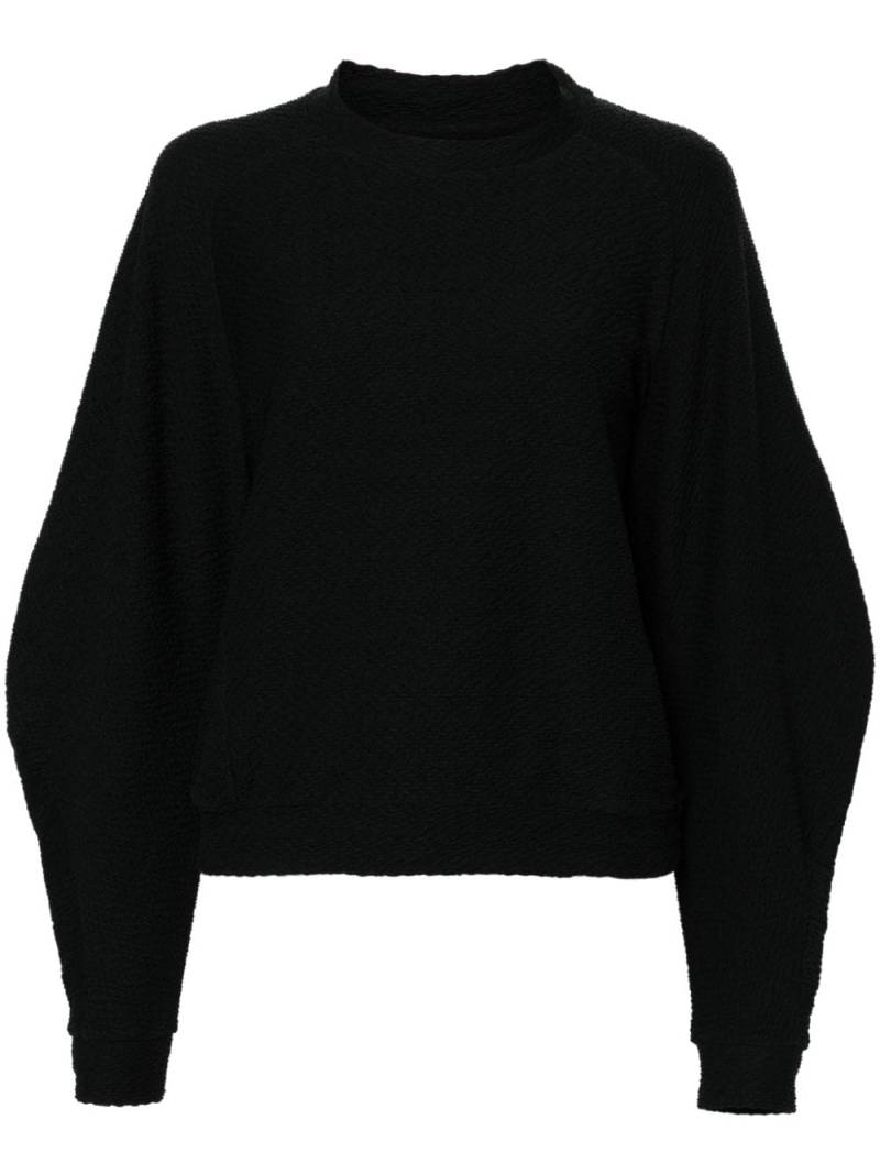 Henrik Vibskov Ring crinkled sweatshirt - Black von Henrik Vibskov