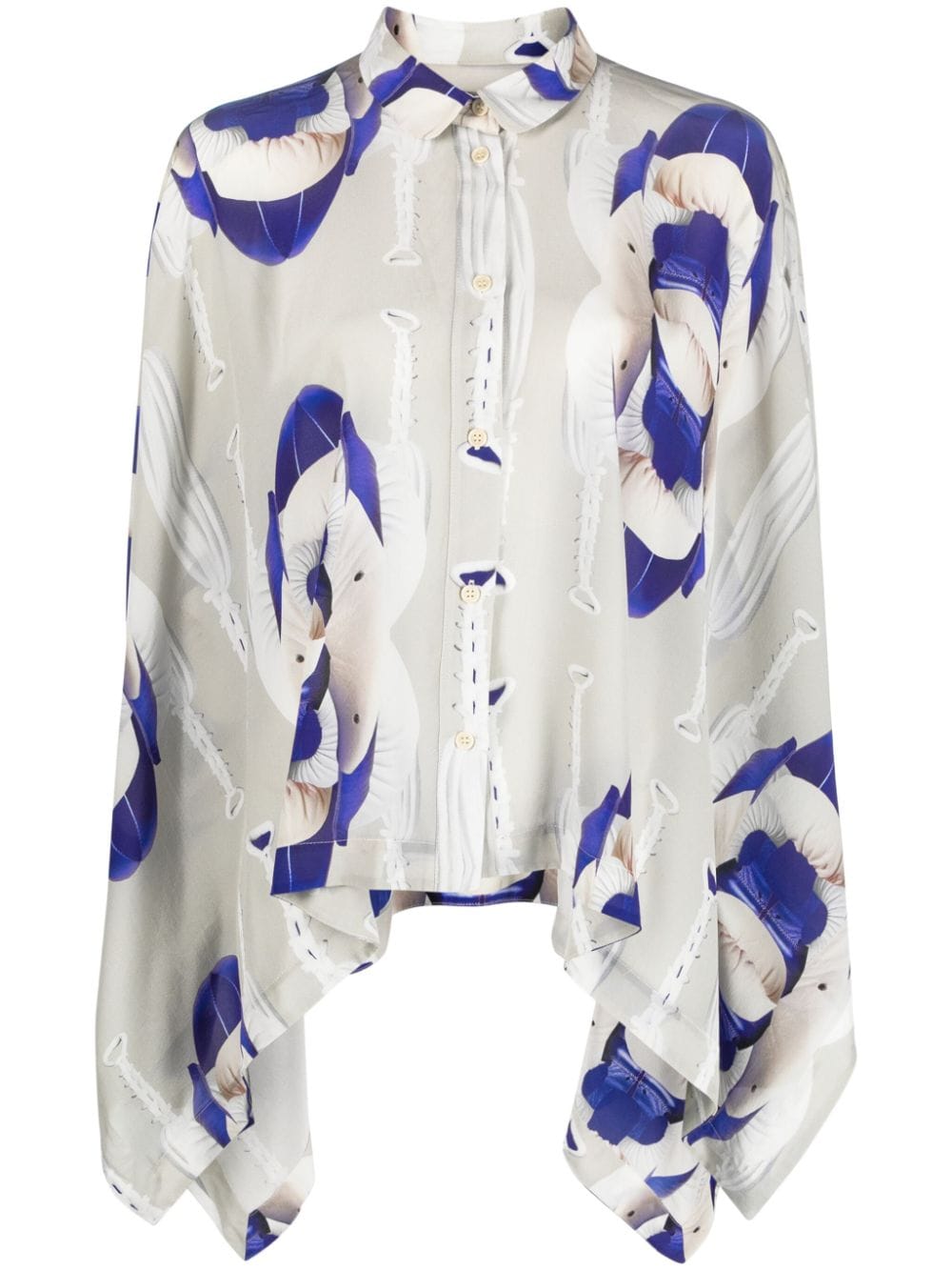 Henrik Vibskov Square abstract-print shirt - Neutrals von Henrik Vibskov