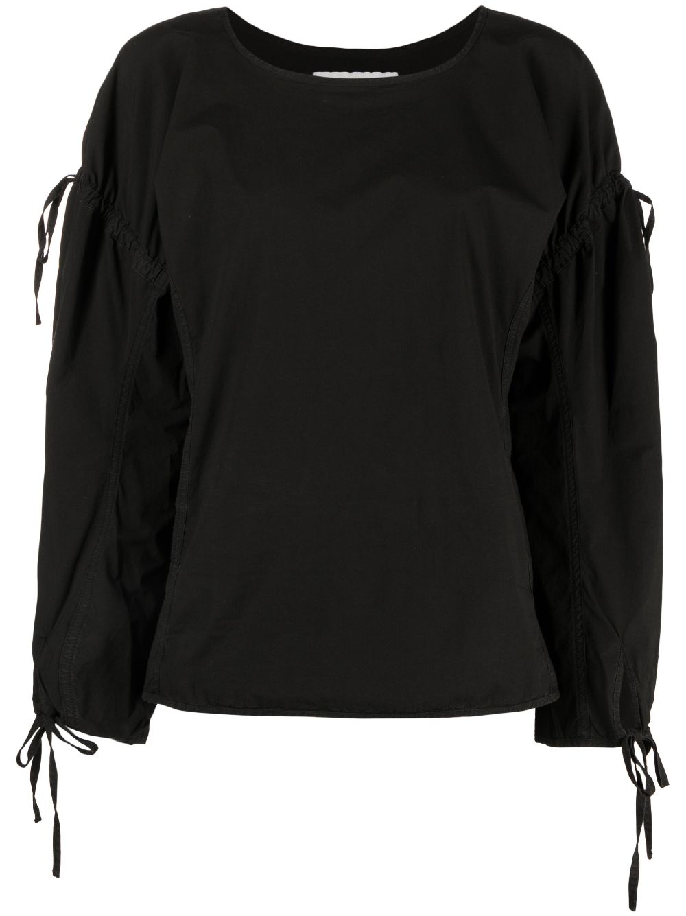 Henrik Vibskov Tapas round-neck cotton blouse - Black von Henrik Vibskov