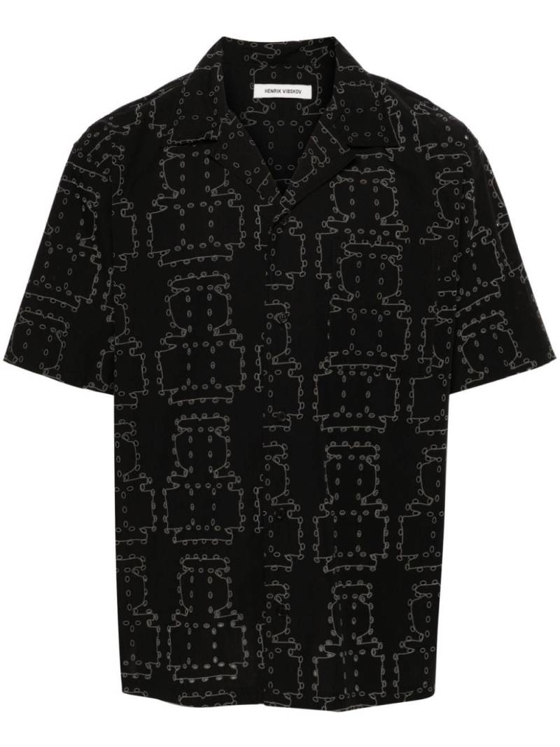 Henrik Vibskov Transfer broderie anglaise shirt - Black von Henrik Vibskov