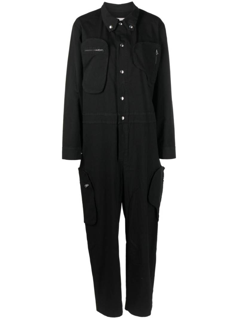 Henrik Vibskov Whisk pockets long-sleeve jumpsuit - Black von Henrik Vibskov