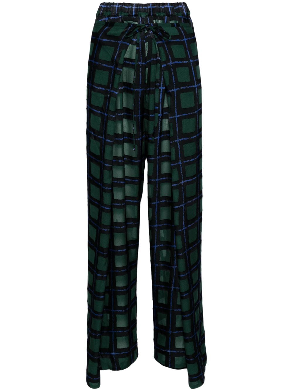 Henrik Vibskov check-pattern straight trousers - Black von Henrik Vibskov