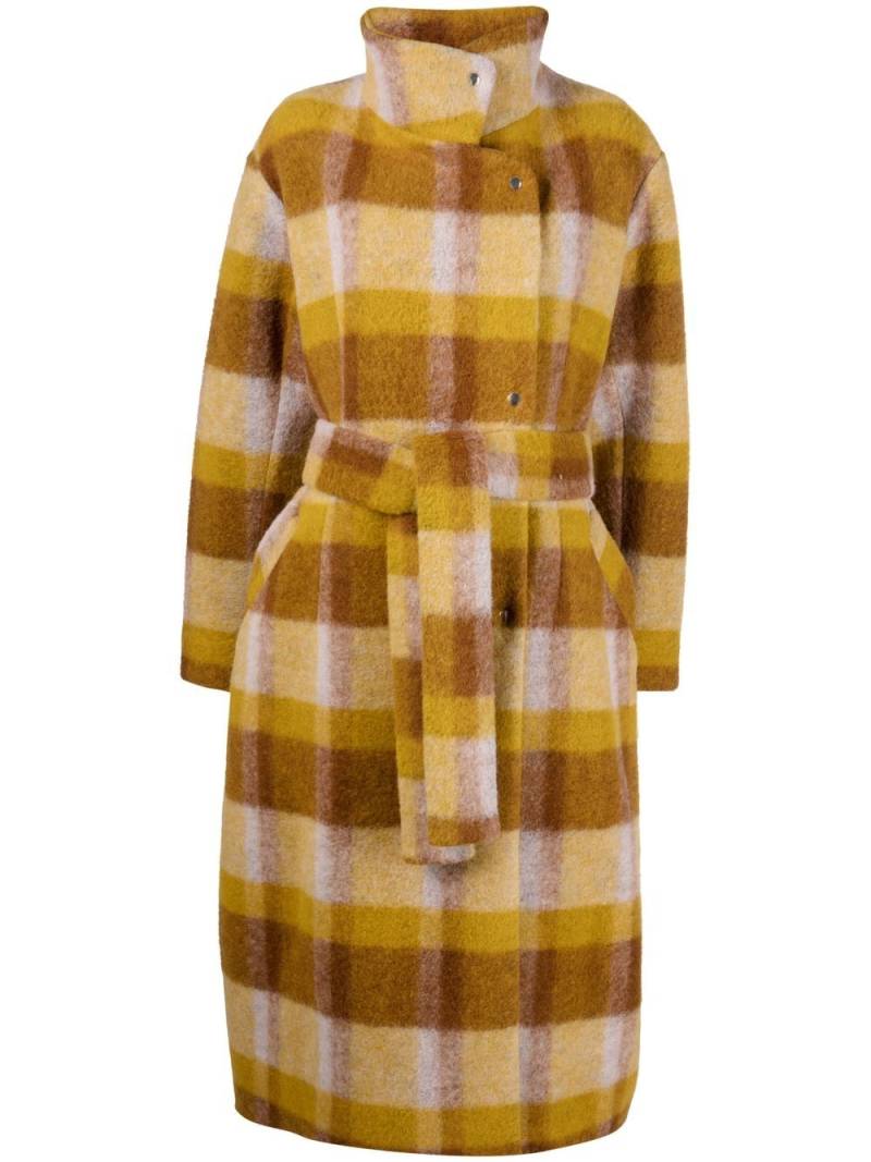 Henrik Vibskov check-print oversized coat - Neutrals von Henrik Vibskov