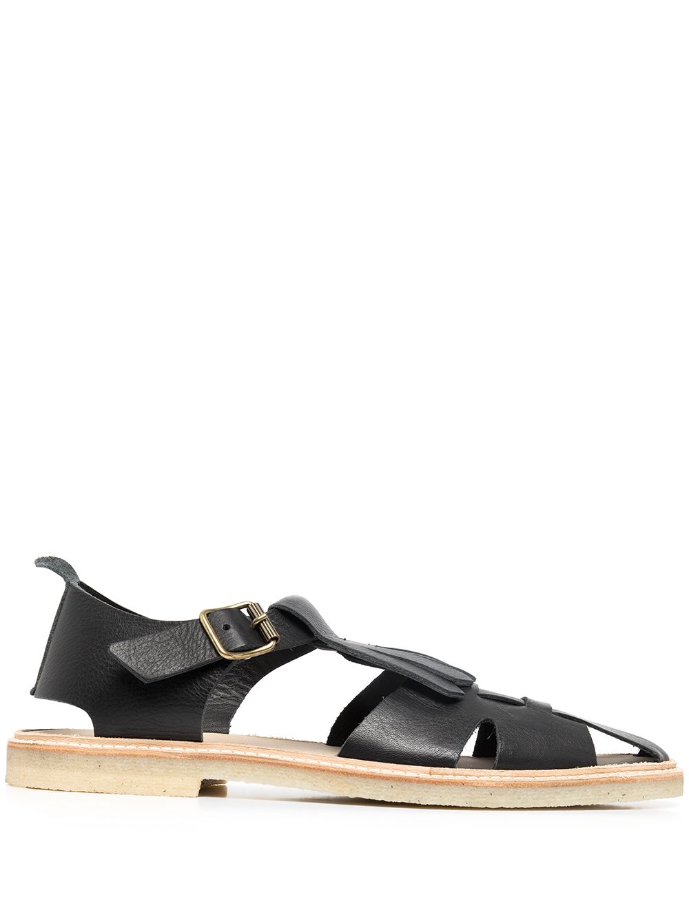 Henrik Vibskov fringe-trim caged sandals - Black von Henrik Vibskov