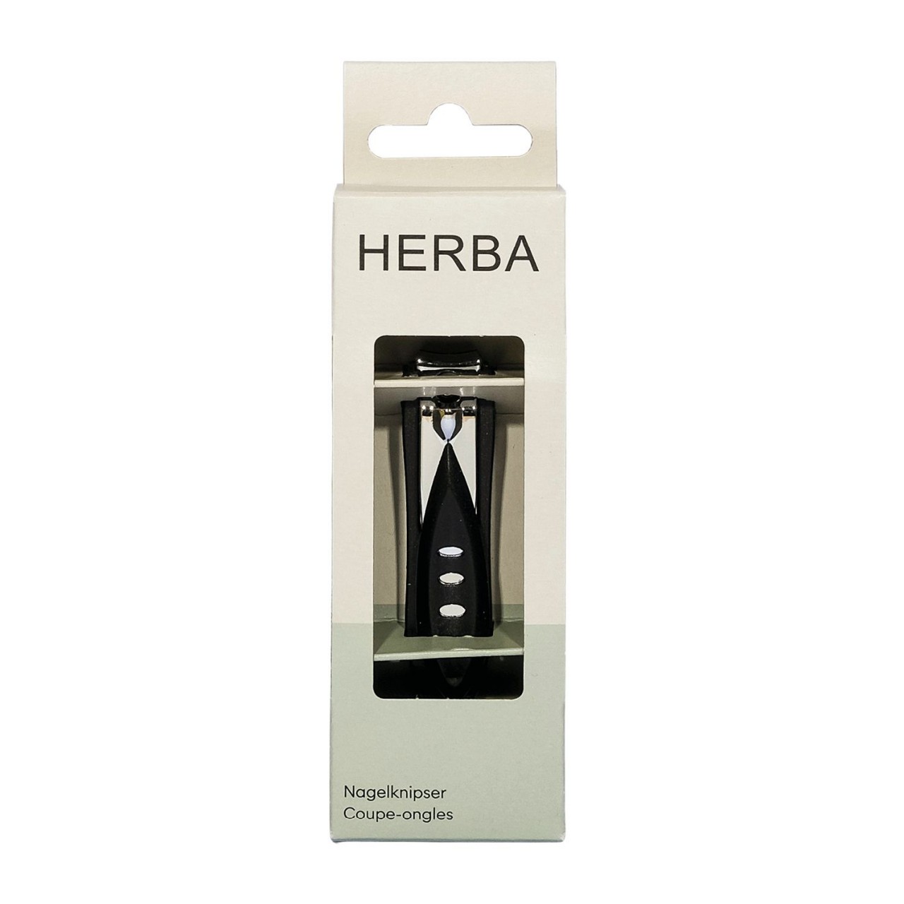 Herba - Nagelknipser mit Auffangschale schwarz von Herba