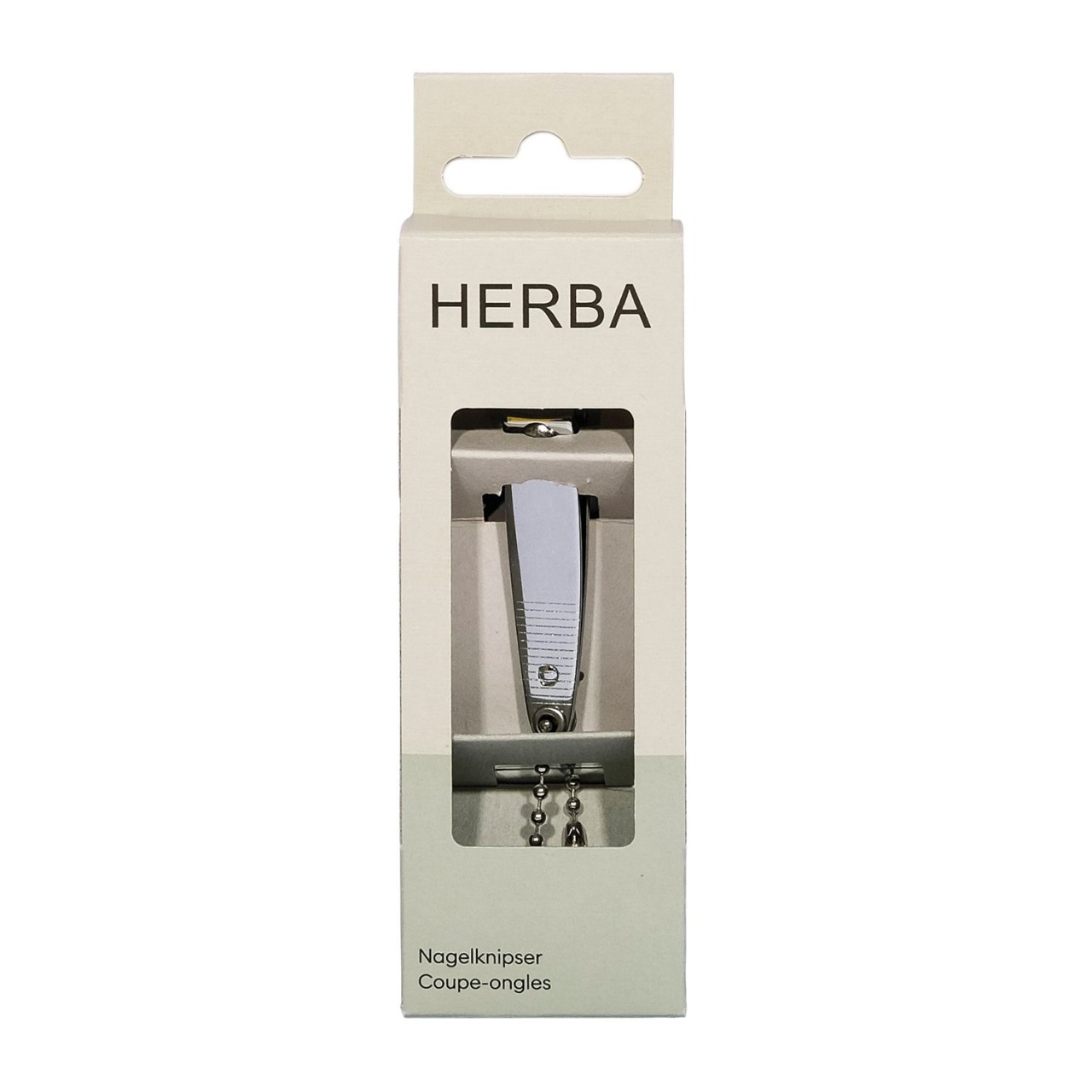 Herba - Nagelknipser mit Kette vernickelt von Herba