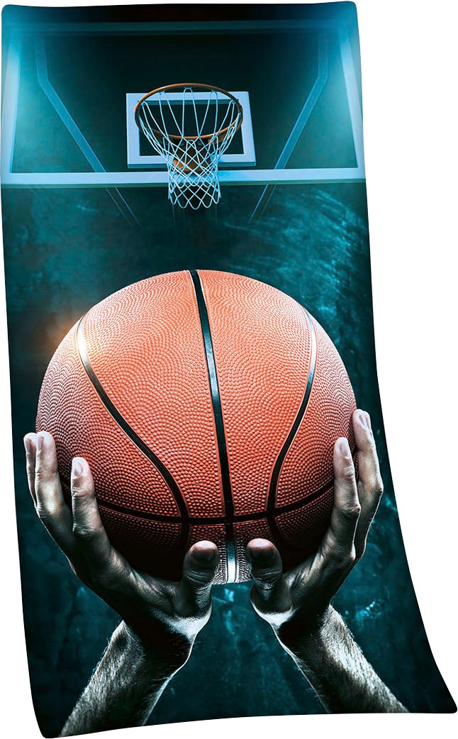 Herding Young Collection Badetuch »Basketball«, (1 St., Badetuch 75 x 150 cm), hochfarbig bedruckt von Herding Young Collection