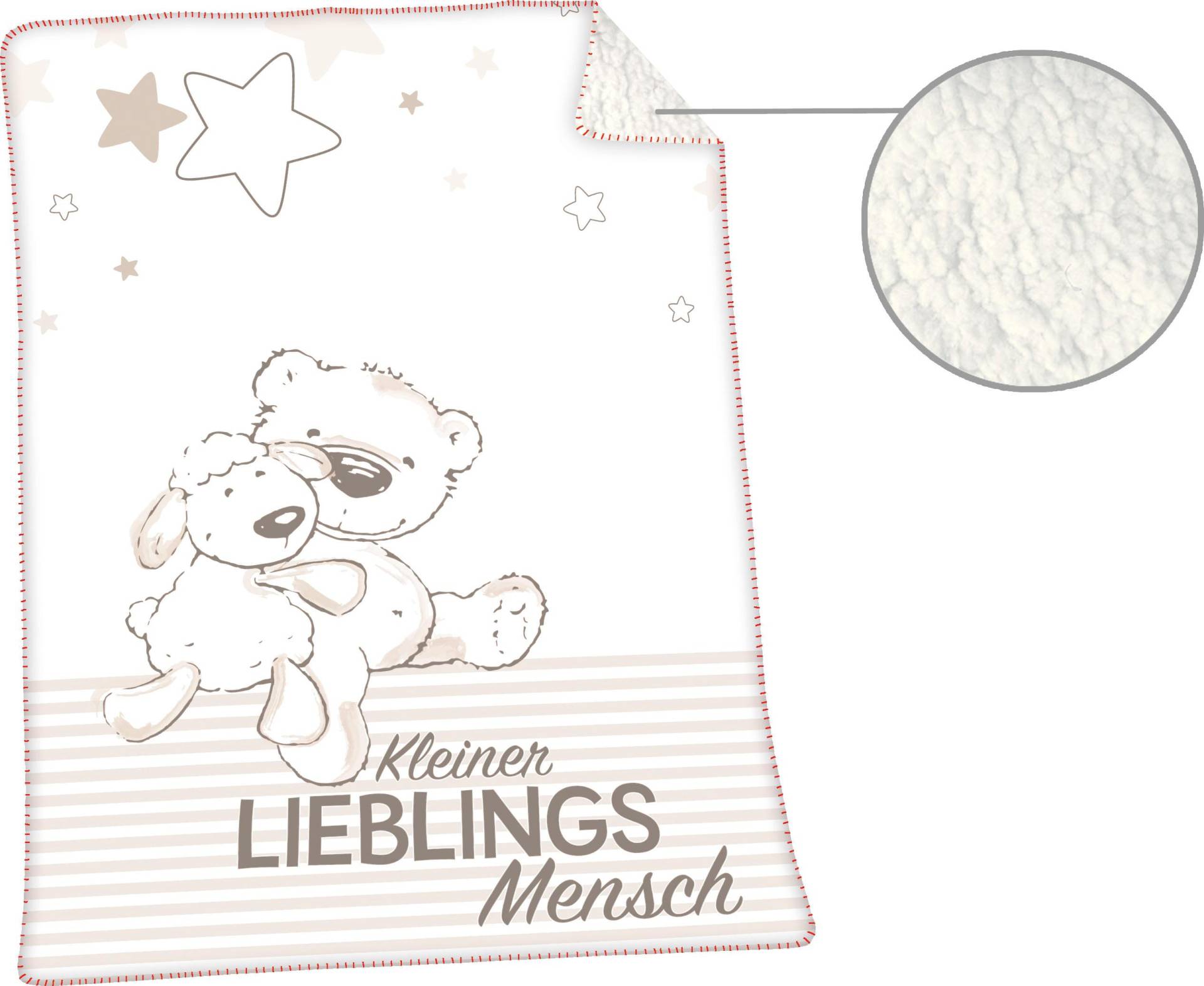 Herding Babydecke »Jonas Lieblingsmensch«, mit niedlichem Motiv, Kuscheldecke Herding Babydecke »Jonas Lieblingsmensch«, mit niedlichem Motiv, Kuscheldecke von Herding