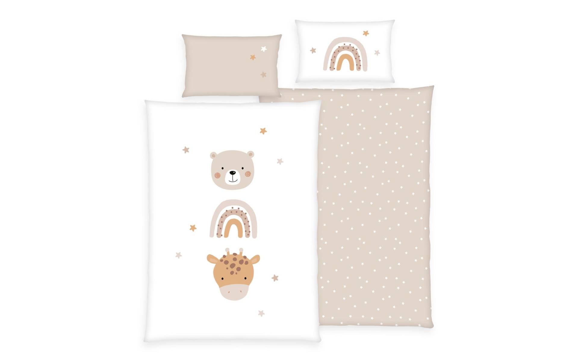 Herding Kinderbettwäsche »Little Friends 40 x 60 cm + 100 x 135 cm« Herding Kinderbettwäsche »Little Friends 40 x 60 cm + 100 x 135 cm« von Herding