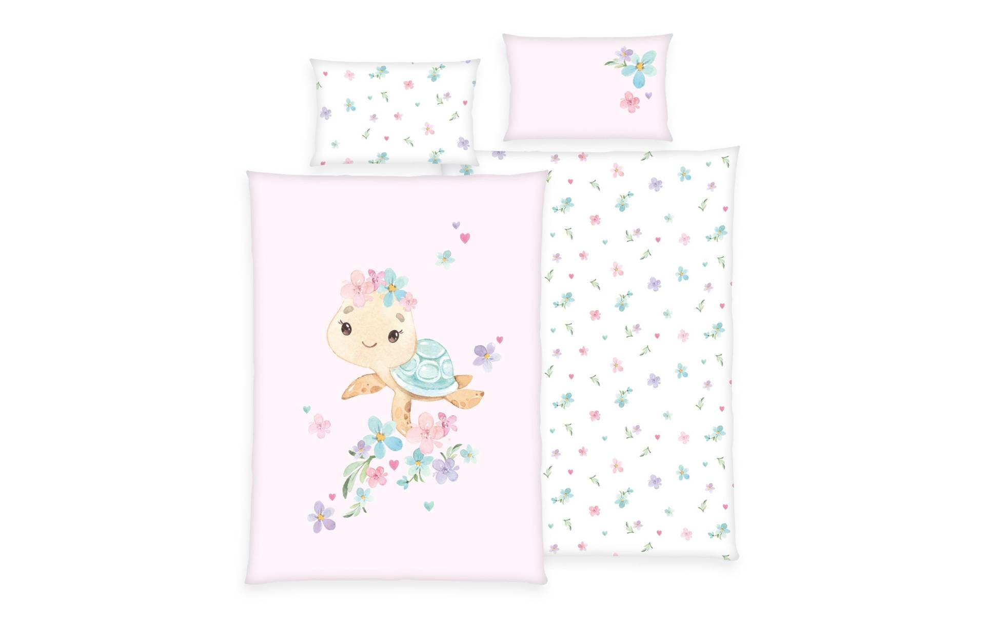Herding Kinderbettwäsche »Little Turtle 40 x 60 cm + 100 x 135 cm« Herding Kinderbettwäsche »Little Turtle 40 x 60 cm + 100 x 135 cm« von Herding