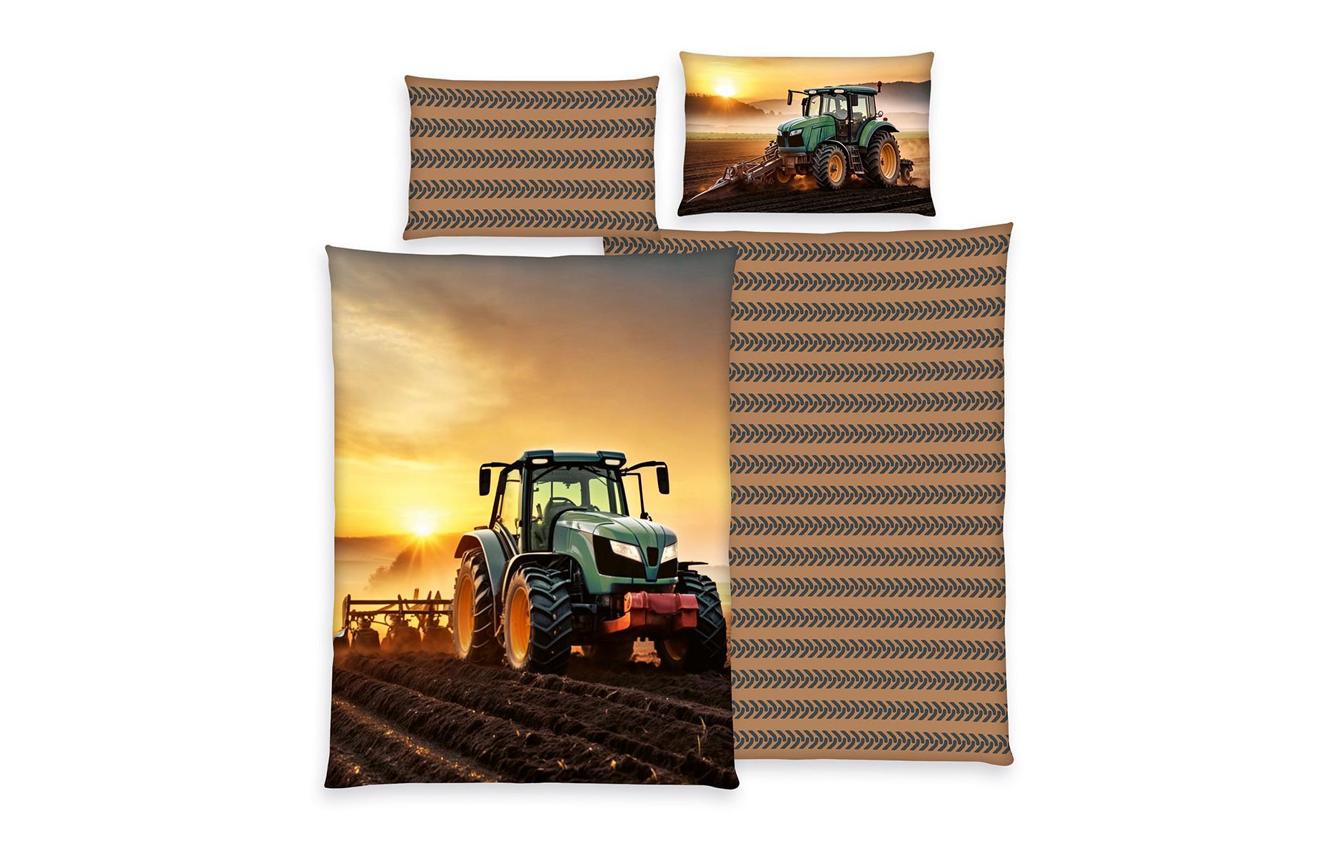 Herding Kinderbettwäsche »Traktor 160 x 210 cm + 65 x 100 cm« Herding Kinderbettwäsche »Traktor 160 x 210 cm + 65 x 100 cm« von Herding