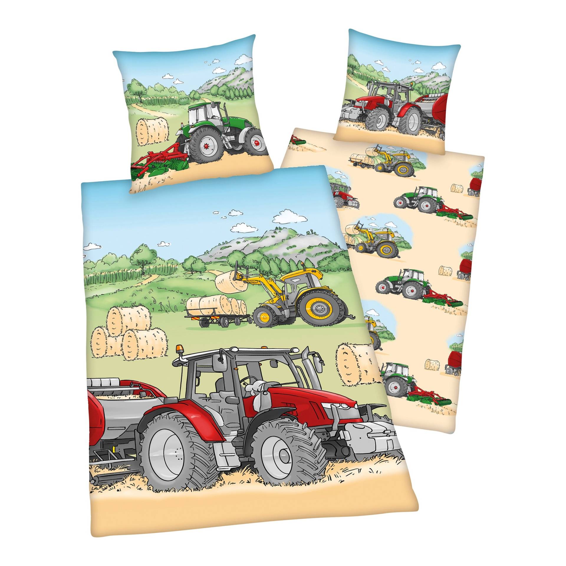 Renforcé-Bettwäsche Traktor 80x80 / 135x200 cm Renforcé-Bettwäsche Traktor 80x80 / 135x200 cm von Herding