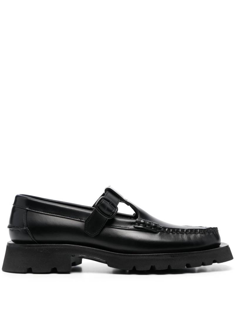 Hereu Alber T-bar leather loafers - Black von Hereu