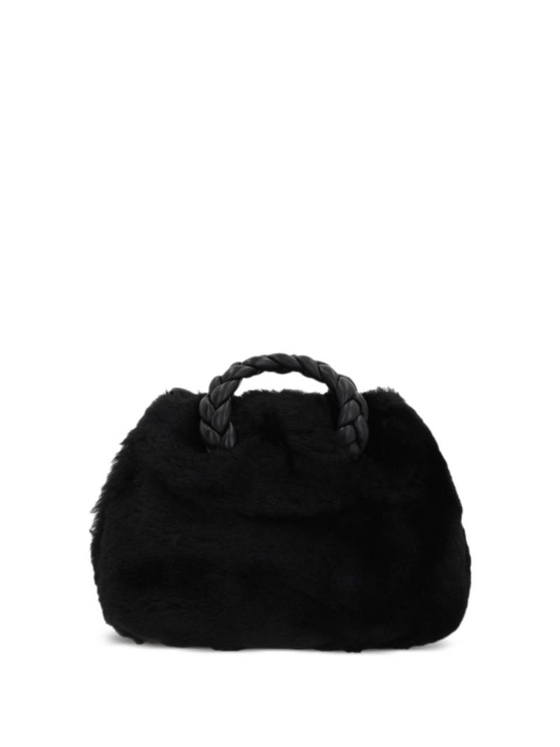 Hereu Bombon Shearling shoulder bag - Black von Hereu