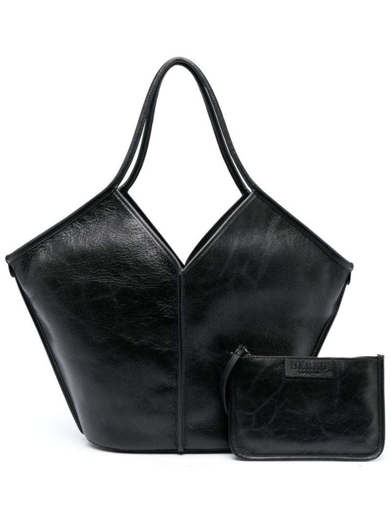 Hereu Callela leather tote bag - Black von Hereu