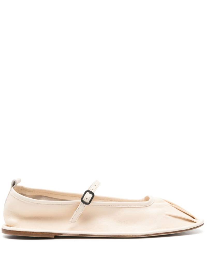 Hereu Dansa leather ballerina shoes - Neutrals von Hereu