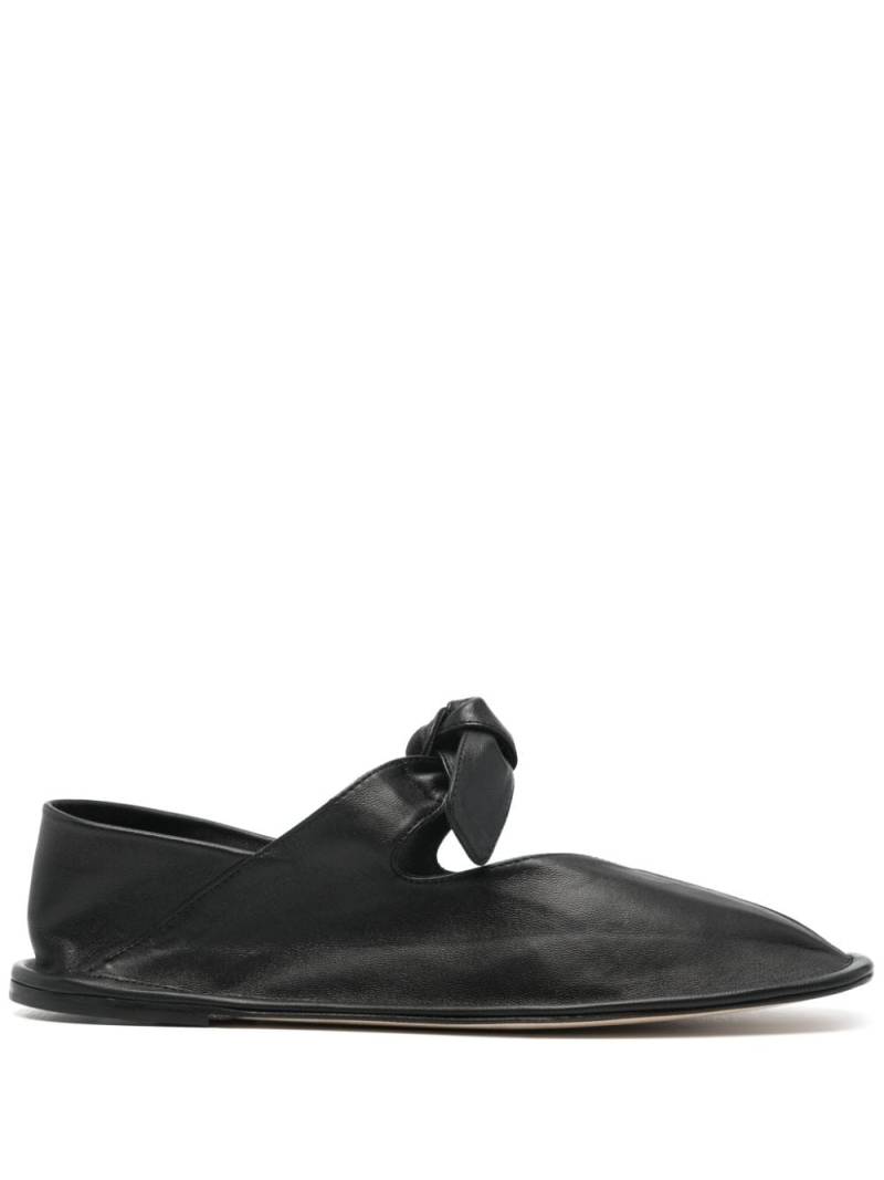 Hereu Llasada leather ballerinas - Black von Hereu