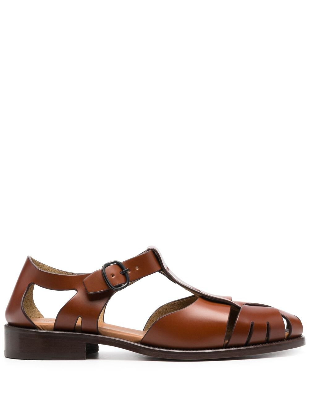 Hereu Pesca 30mm leather sandals - Brown von Hereu