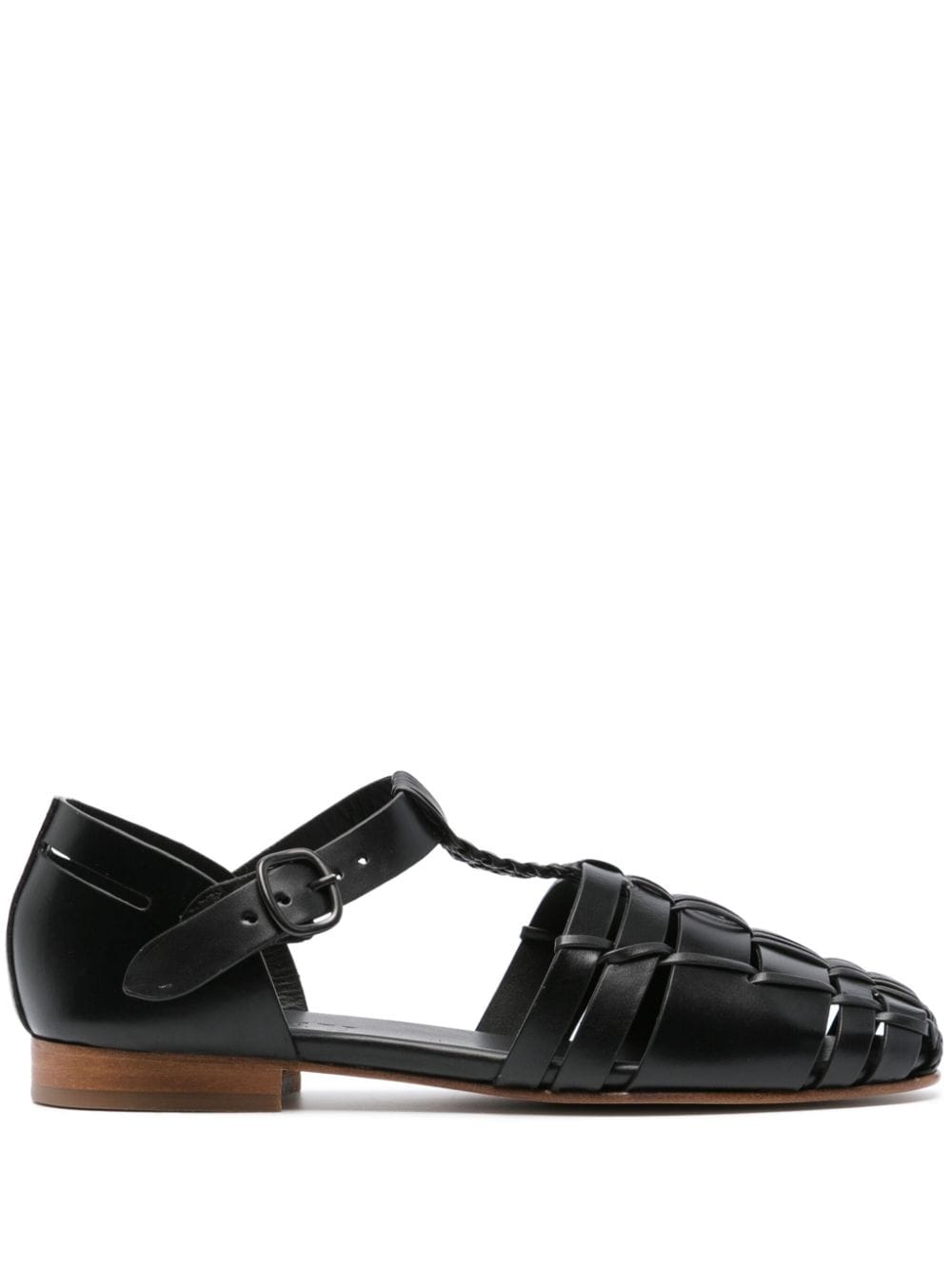 Hereu Vedra leather sandals - Black von Hereu