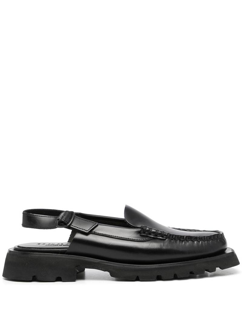 Hereu slingback strap loafers - Black von Hereu