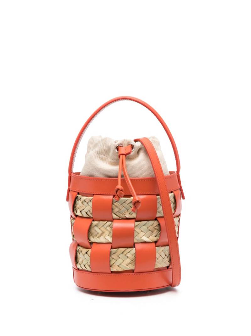 Hereu small Galleda leather bucket bag - Orange von Hereu