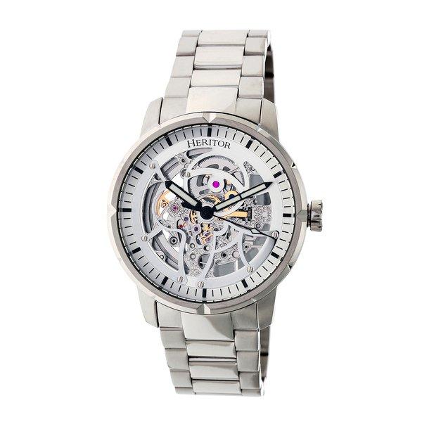 Ryder Skeleton Dial Armbanduhr Herren Silber ONE SIZE von Heritor Automatic