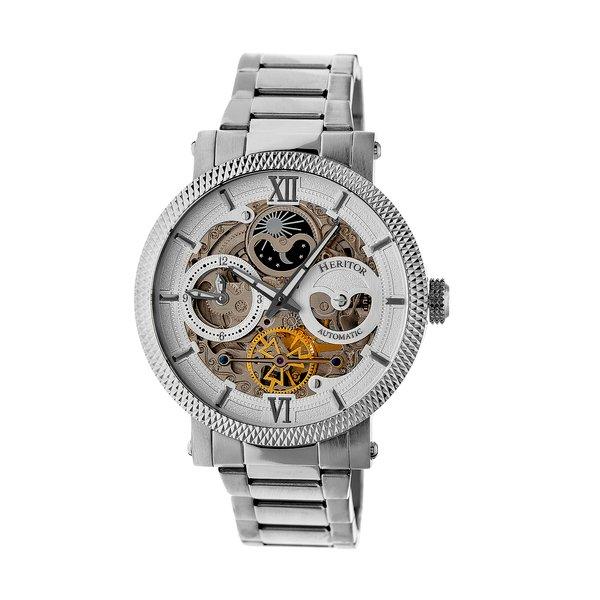 Widder Skeleton Dial Armbanduhr Herren Weiss ONE SIZE von Heritor Automatic