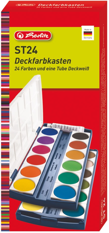 Herlitz Farbkasten »Deckfarbkasten ST24«, Made in Germany von Herlitz