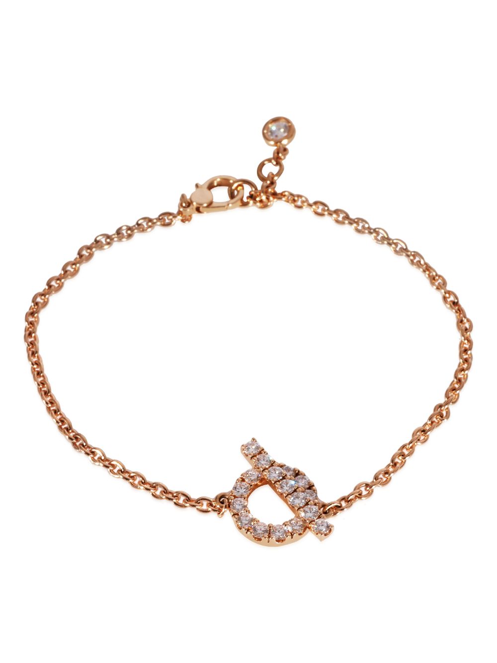 Hermès Pre-Owned 18kt rose gold Finesse diamond bracelet - Pink von Hermès Pre-Owned