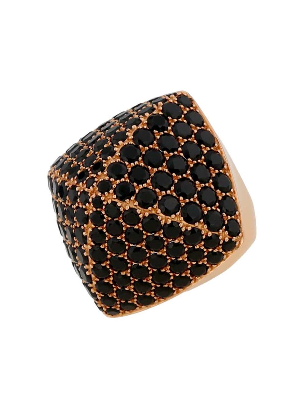 Hermès Pre-Owned 18kt rose gold black diamond ring von Hermès Pre-Owned