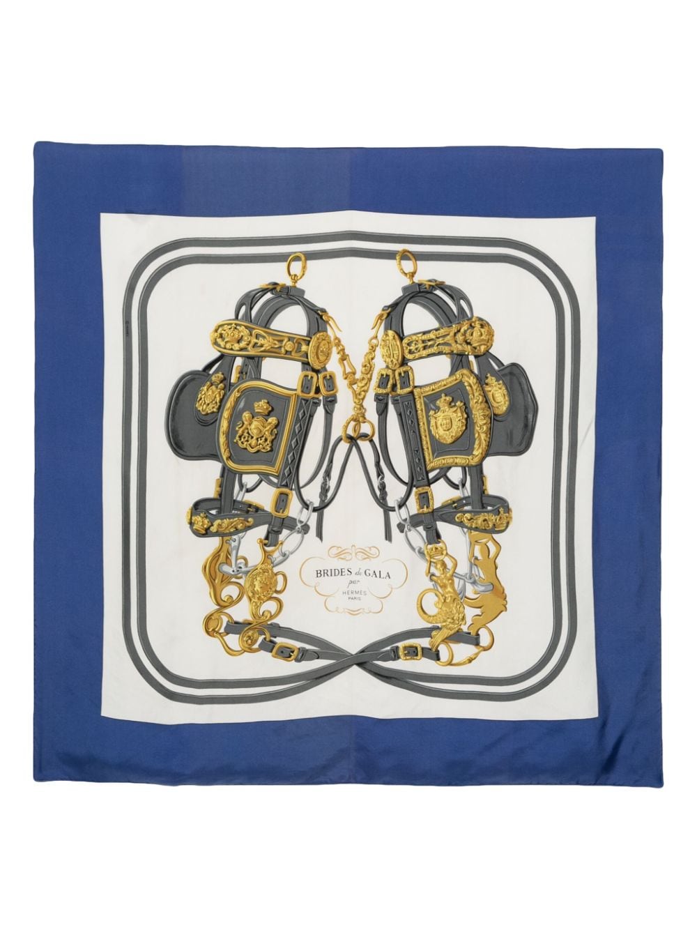 Hermès Pre-Owned 1960s Brides de Gala silk scarf - Blue von Hermès Pre-Owned