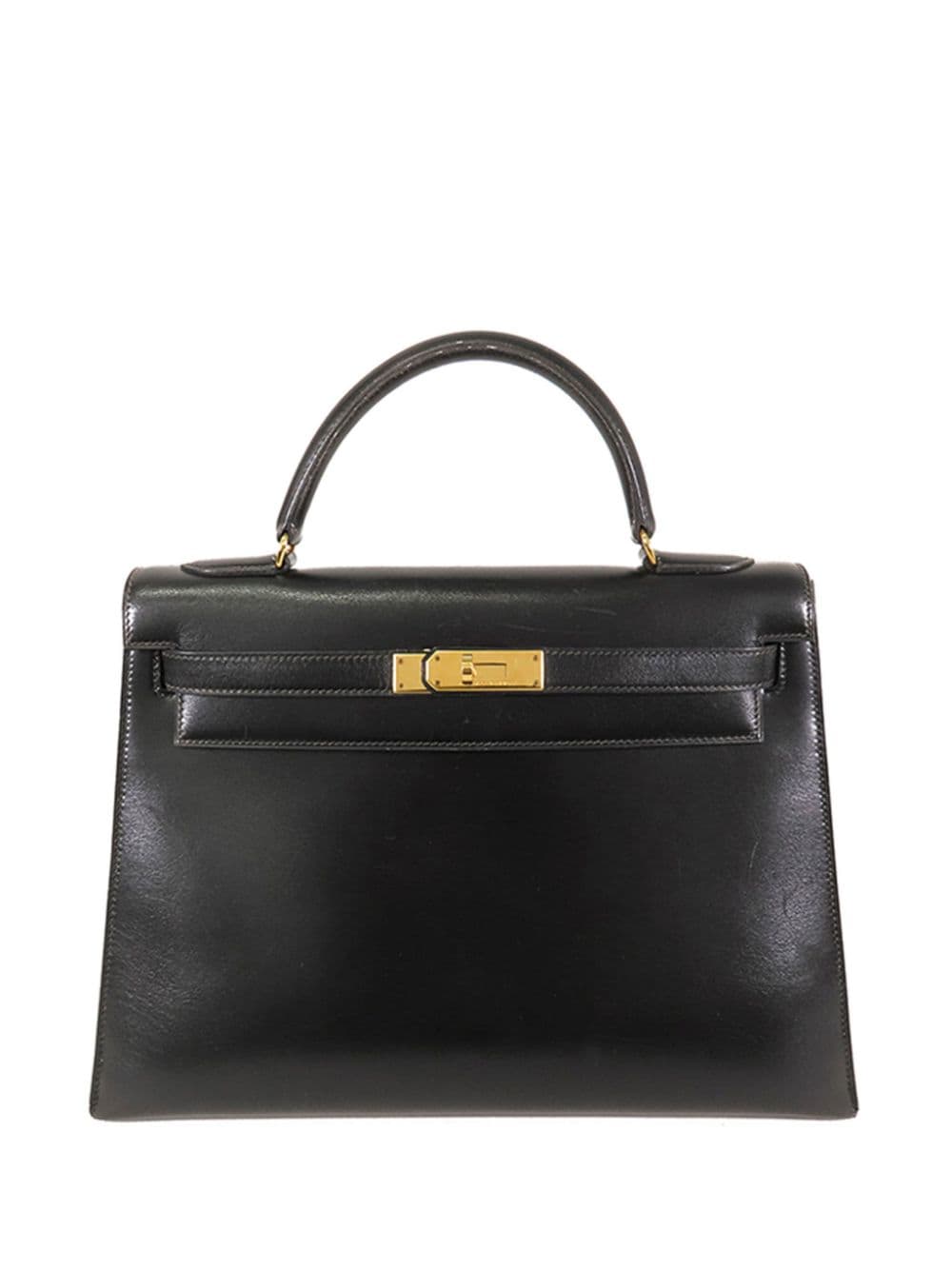 Hermès Pre-Owned 1989 Box Calf Kelly Sellier 28 satchel - Black von Hermès Pre-Owned